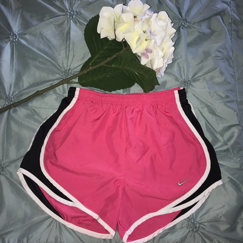 Pink and Black Womens Nike Shorts